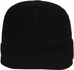 OC Sports RCB-01 Loop Patch Polyester Fleece Beanie - Black - Black / 6 7/8’’ - 7 1/2’’