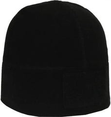 OC Sports RCB-01 Loop Patch Polyester Fleece Beanie - Black - Black / 6 7/8’’ - 7 1/2’’