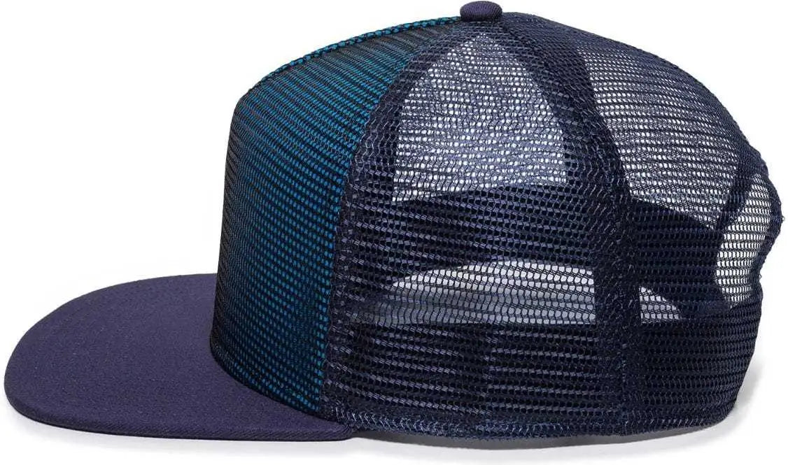 OC Sports REDL108 Mesh Overlay Cap - Blue Navy Navy - Navy / 6 7/8’’ - 7 1/2’’