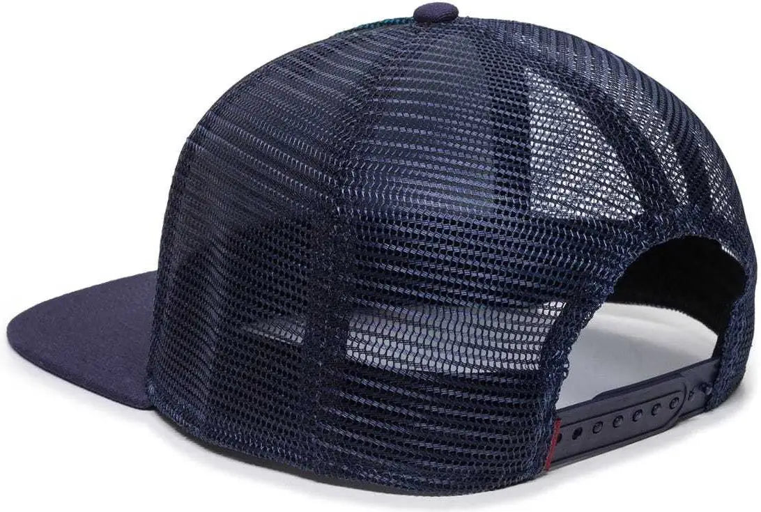 OC Sports REDL108 Mesh Overlay Cap - Blue Navy Navy - Navy / 6 7/8’’ - 7 1/2’’