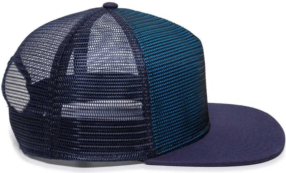 OC Sports REDL108 Mesh Overlay Cap - Blue Navy Navy - Navy / 6 7/8’’ - 7 1/2’’