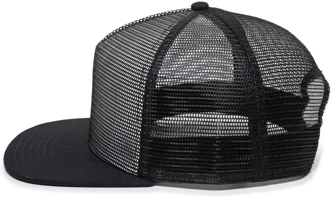 OC Sports REDL108 Mesh Overlay Cap - White Black Black - White Black / 6 7/8’’ - 7 1/2’’