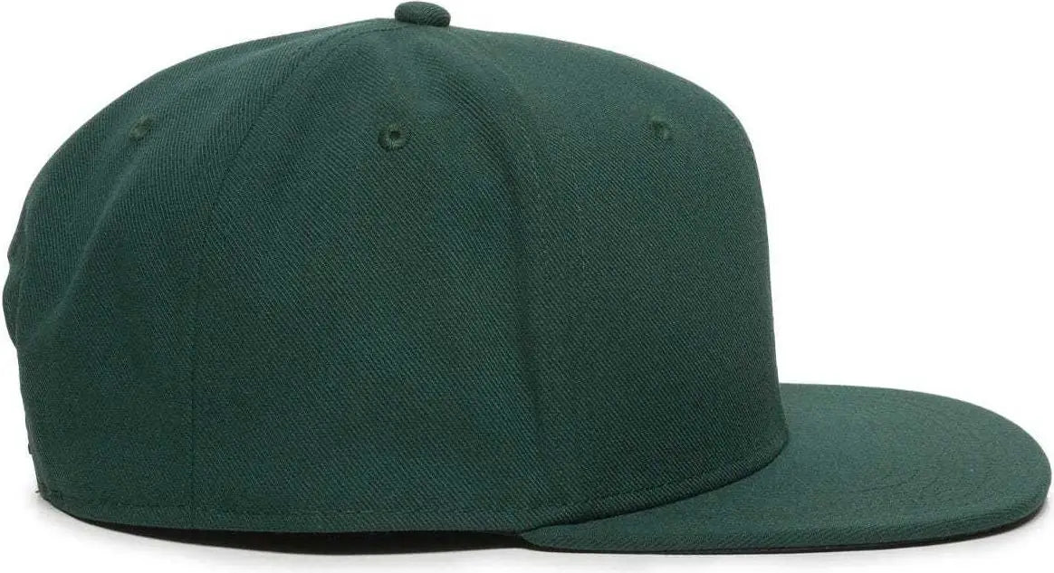 OC Sports REDLBL101 Adjustable Flat Bill Heathered Cap - Green - Green / 6 7/8’’ - 7 1/2’’