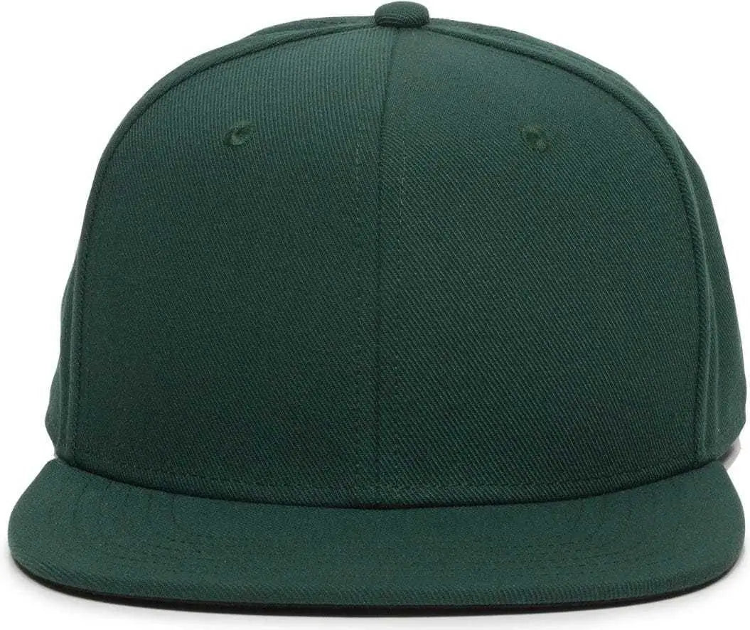OC Sports REDLBL101 Adjustable Flat Bill Heathered Cap - Green - Green / 6 7/8’’ - 7 1/2’’