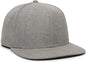 OC Sports REDLBL101 Adjustable Flat Bill Heathered Cap - Heathered Grey - Gray / 6 7/8’’ - 7 1/2’’