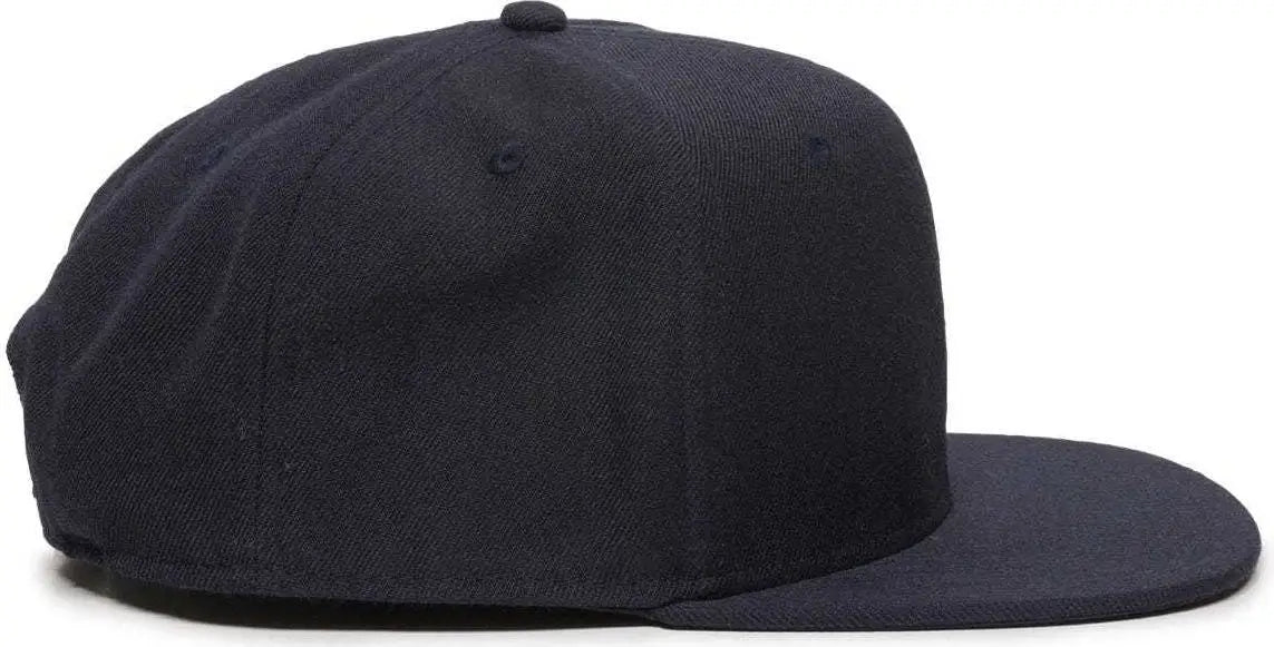 OC Sports REDLBL101 Adjustable Flat Bill Heathered Cap - Navy - Navy / 6 7/8’’ - 7 1/2’’
