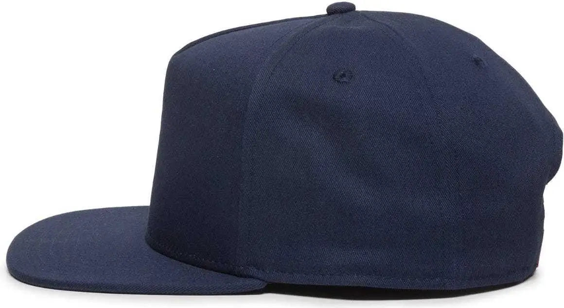 OC Sports REDLBL102 Adjustable Flat Bill Cap - Navy - Navy / 6 7/8’’ - 7 1/2’’