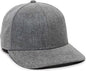 OC Sports REDLBL110 Hemp Blend Fabric Pro Crown Cap -Heather Gray - Gray / OSFM