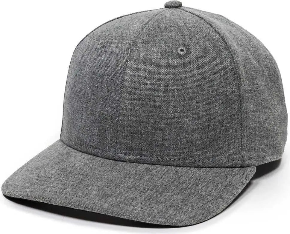 OC Sports REDLBL110 Hemp Blend Fabric Pro Crown Cap -Heather Gray - Gray / OSFM