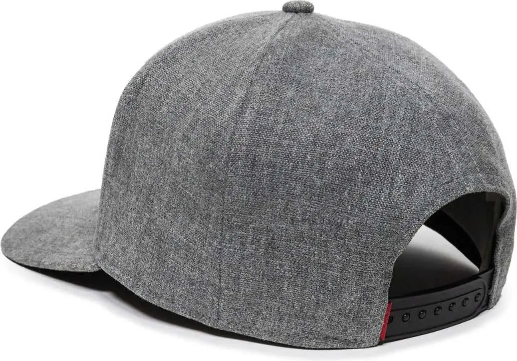 OC Sports REDLBL110 Hemp Blend Fabric Pro Crown Cap -Heather Gray - Gray / OSFM