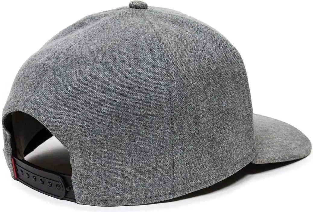 OC Sports REDLBL110 Hemp Blend Fabric Pro Crown Cap -Heather Gray - Gray / OSFM