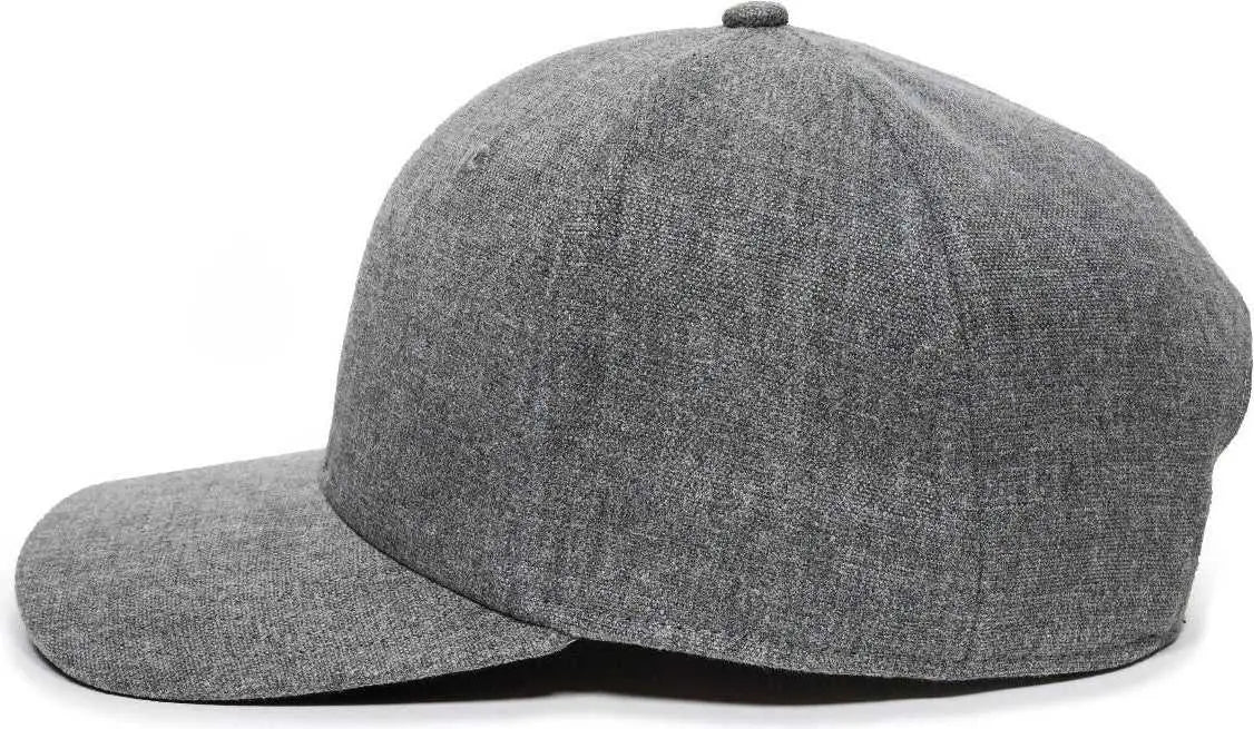 OC Sports REDLBL110 Hemp Blend Fabric Pro Crown Cap -Heather Gray - Gray / OSFM