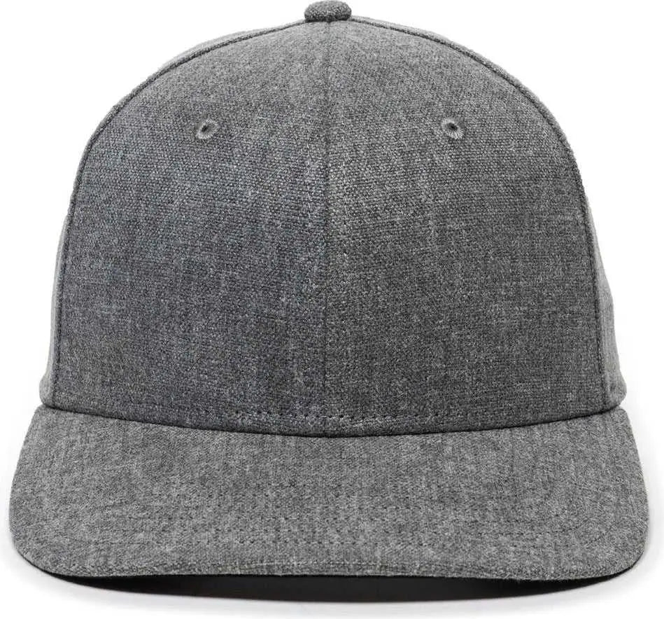 OC Sports REDLBL110 Hemp Blend Fabric Pro Crown Cap -Heather Gray - Gray / OSFM
