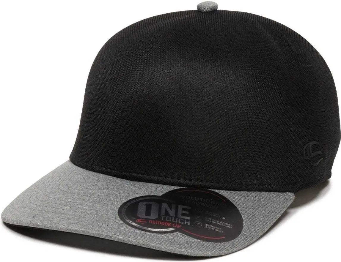 OC Sports REEVO Flexible Fitting Cap - Black Heathered Grey