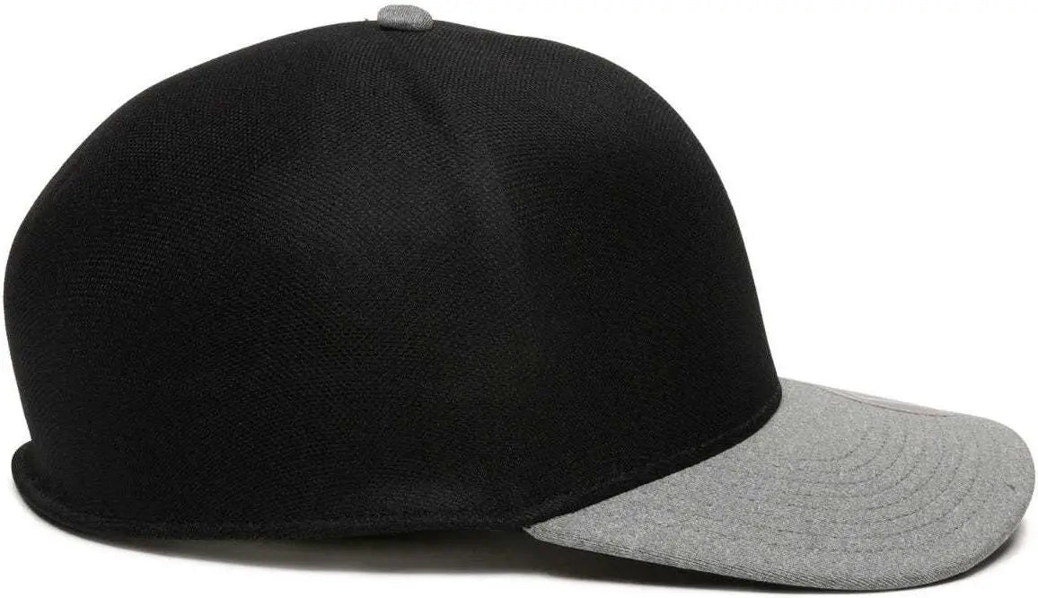 OC Sports REEVO Flexible Fitting Cap - Black Heathered Grey