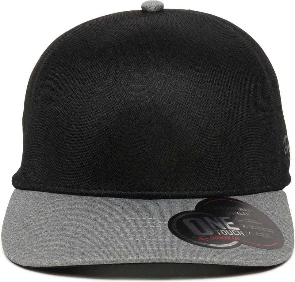 OC Sports REEVO Flexible Fitting Cap - Black Heathered Grey