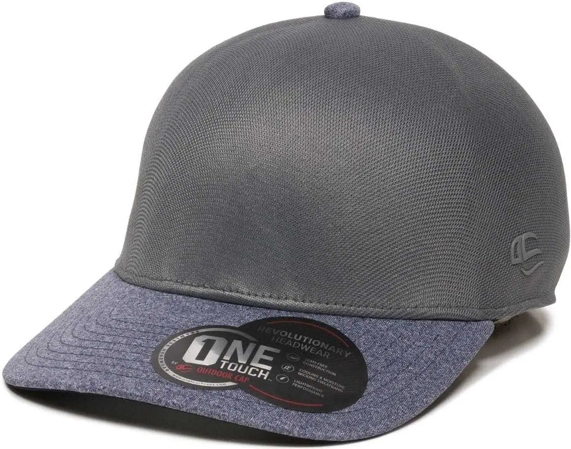 OC Sports REEVO Flexible Fitting Cap - Graphite Heathered Navy