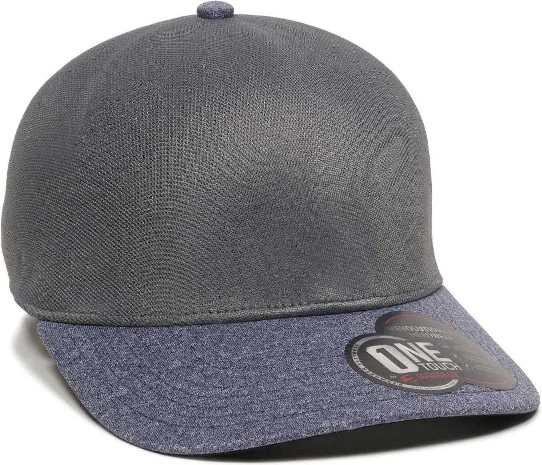 OC Sports REEVO Flexible Fitting Cap - Graphite Heathered Navy - Dark Gray Navy / 7’’ - 7 3/8’’