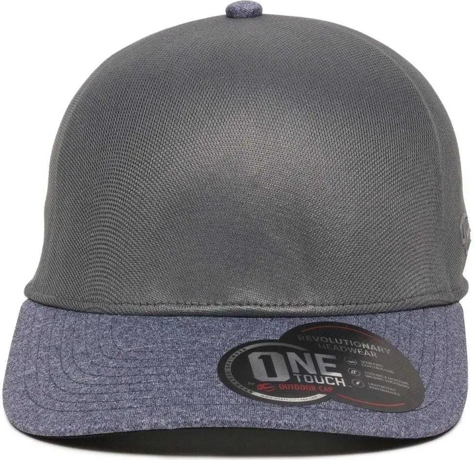 OC Sports REEVO Flexible Fitting Cap - Graphite Heathered Navy