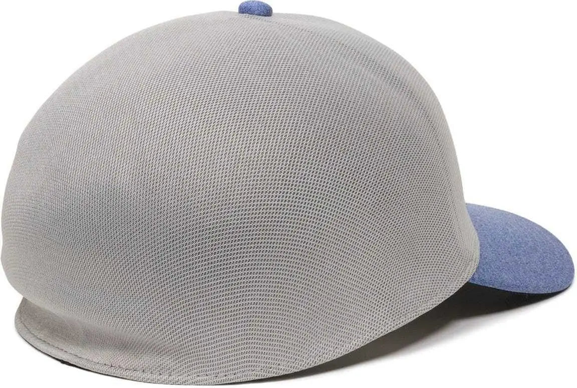 OC Sports REEVO Flexible Fitting Cap - Light Grey Heathered Royal