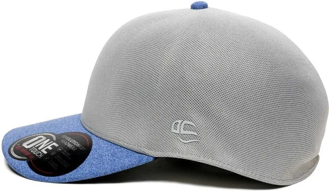 OC Sports REEVO Flexible Fitting Cap - Light Grey Heathered Royal