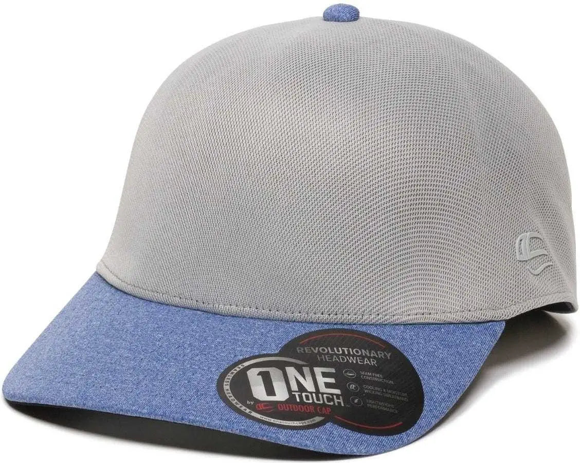 OC Sports REEVO Flexible Fitting Cap - Light Grey Heathered Royal