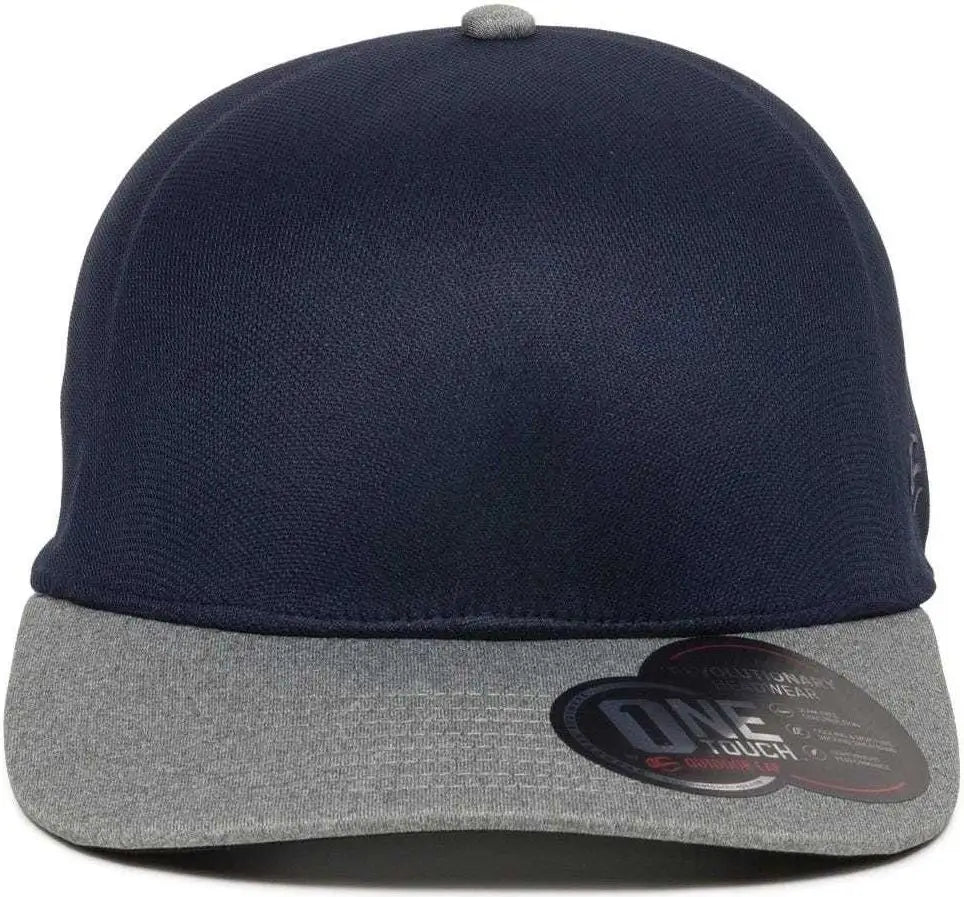OC Sports REEVO Flexible Fitting Cap - Navy Heathered Grey