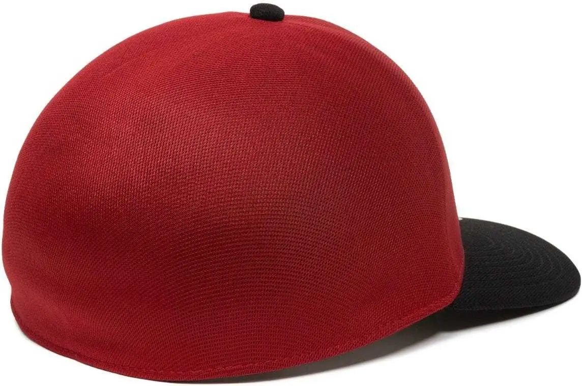 OC Sports REEVO Flexible Fitting Cap - Red Black
