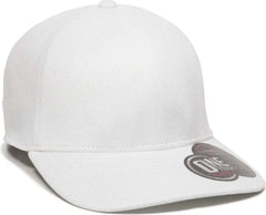 OC Sports REEVO Flexible Fitting Cap - White - White / 7’’ - 7 3/8’’
