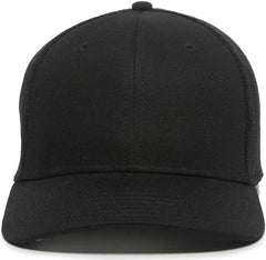 OC Sports RGR-360M Adjustable Mesh Back Cap - Black Black - Black / 6 7/8’’ - 7 1/2’’