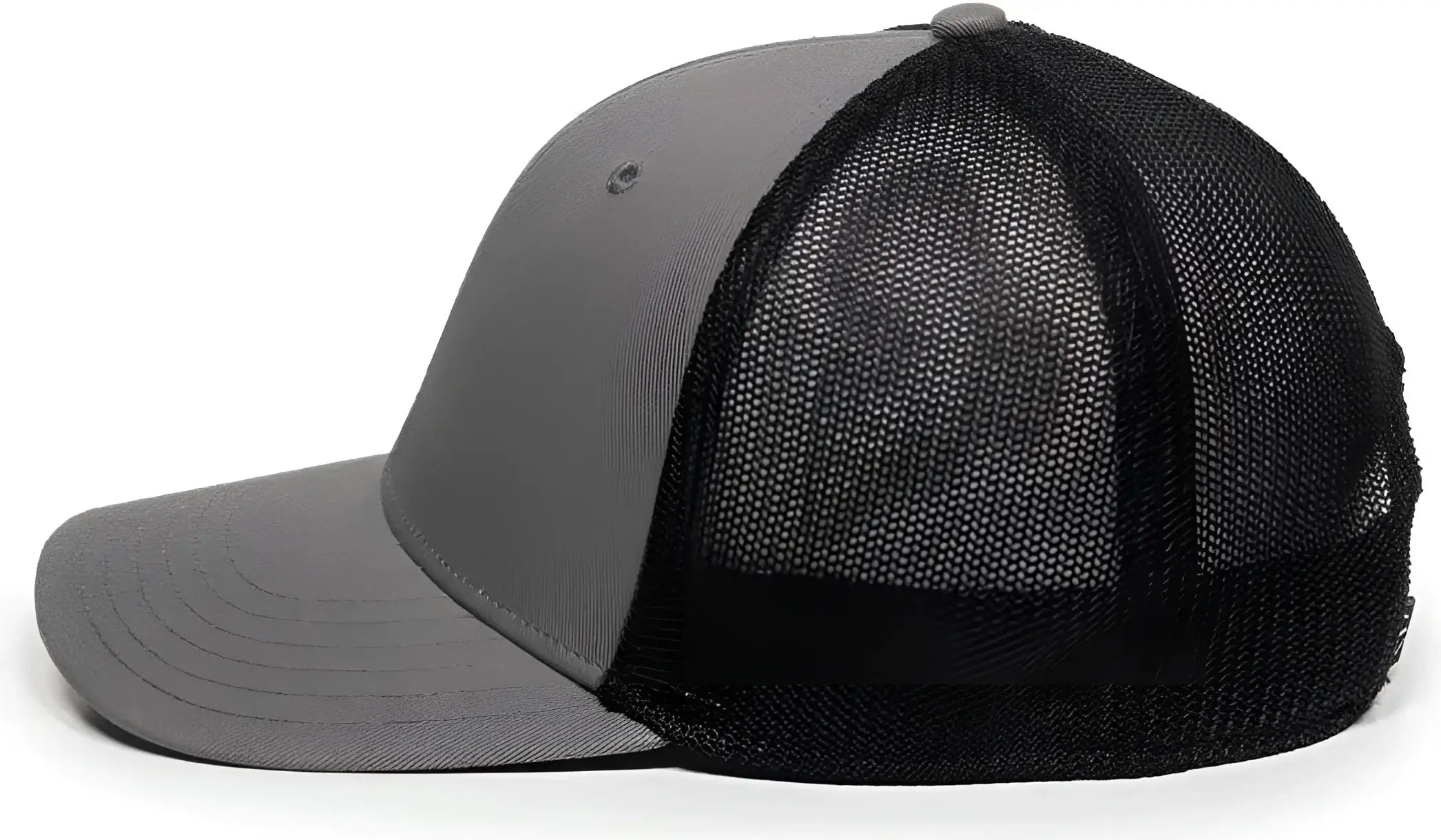OC Sports RGR-360M Adjustable Mesh Back Cap - Grey Black - Gray Black / 6 7/8’’ - 7 1/2’’