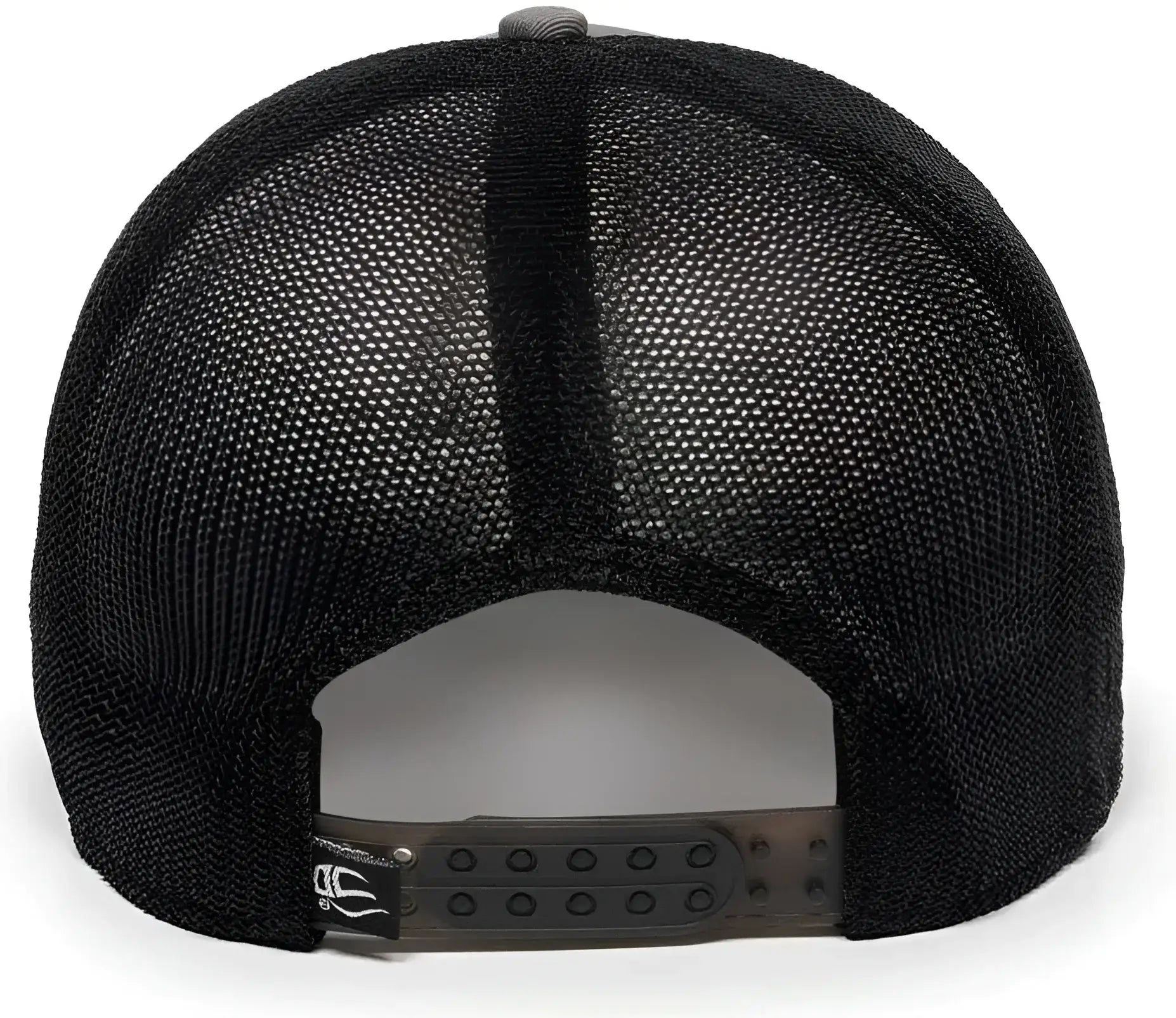 OC Sports RGR-360M Adjustable Mesh Back Cap - Grey Black - Gray Black / 6 7/8’’ - 7 1/2’’