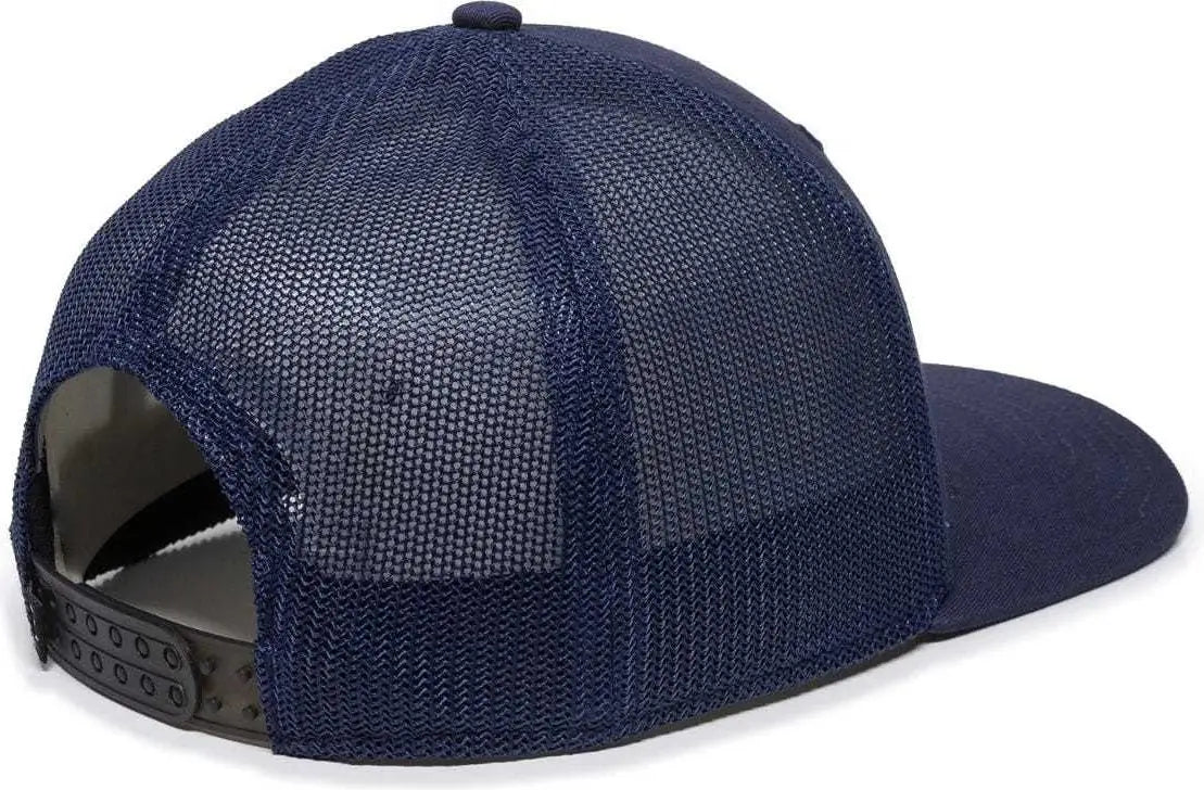 OC Sports RGR-360M Adjustable Mesh Back Cap - Navy Navy - Navy / 6 7/8’’ - 7 1/2’’