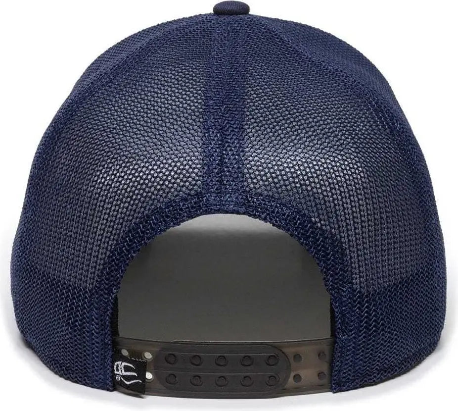 OC Sports RGR-360M Adjustable Mesh Back Cap - Navy Navy - Navy / 6 7/8’’ - 7 1/2’’