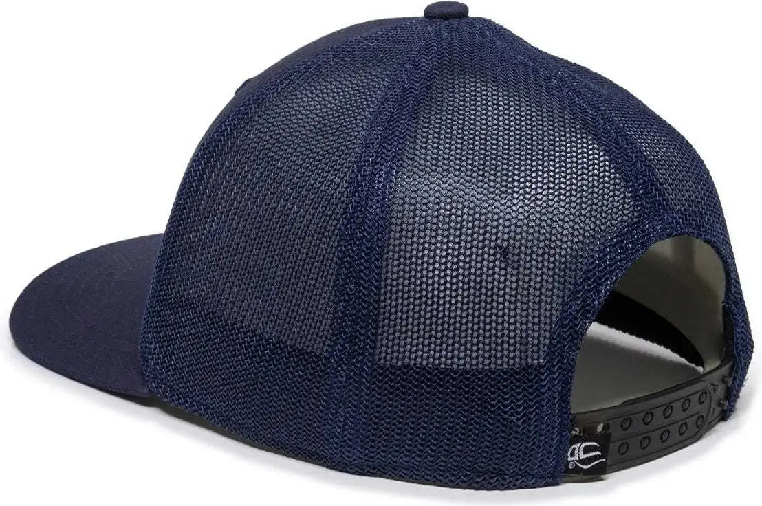 OC Sports RGR-360M Adjustable Mesh Back Cap - Navy Navy - Navy / 6 7/8’’ - 7 1/2’’