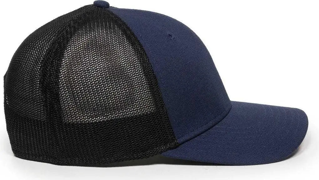 OC Sports RGR-360M Adjustable Mesh Back Cap - Navy Black - Navy Black / 6 7/8’’ - 7 1/2’’