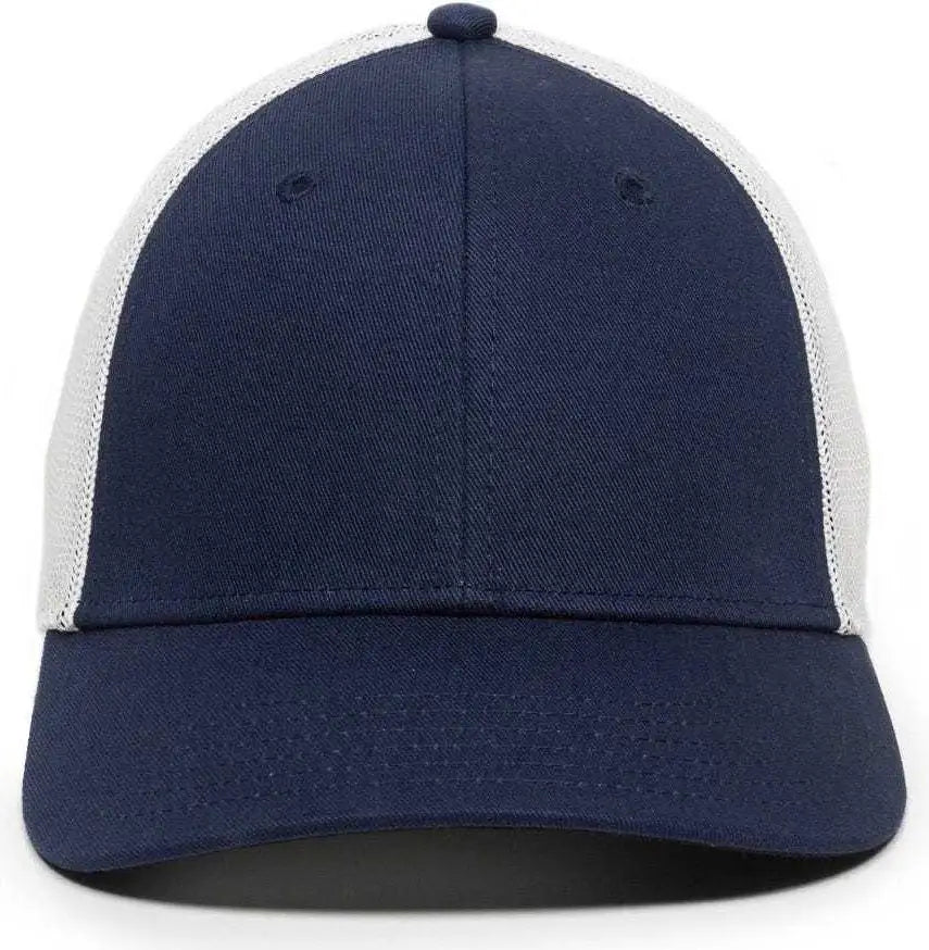 OC Sports RGR-360M Adjustable Mesh Back Cap - Navy White - Navy White / 6 7/8’’ - 7 1/2’’