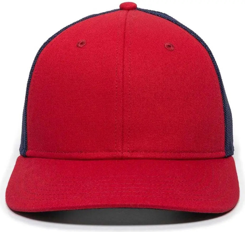 OC Sports RGR-360M Adjustable Mesh Back Cap - Red Navy - Red Navy / 6 7/8’’ - 7 1/2’’