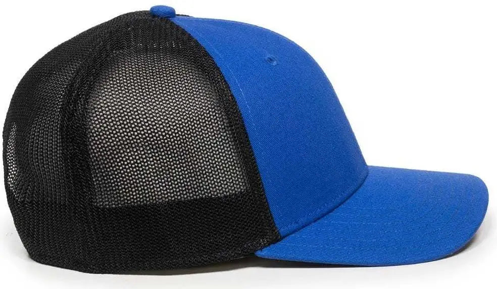 OC Sports RGR-360M Adjustable Mesh Back Cap - Royal Black - Royal Black / 6 7/8’’ - 7 1/2’’