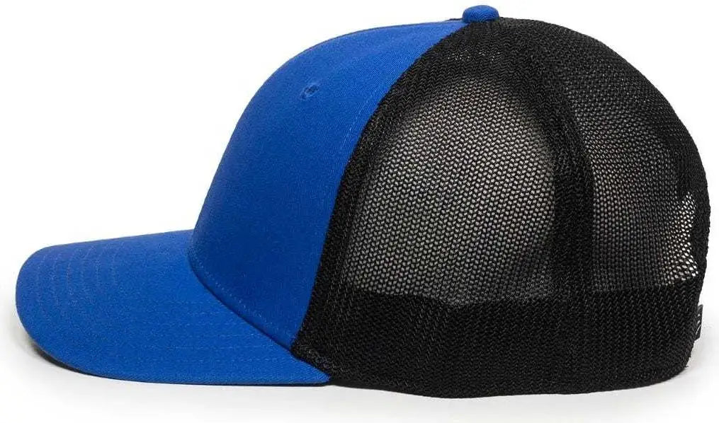 OC Sports RGR-360M Adjustable Mesh Back Cap - Royal Black - Royal Black / 6 7/8’’ - 7 1/2’’