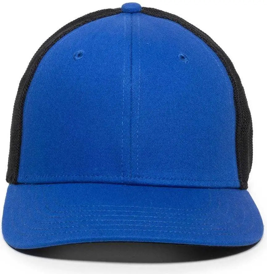 OC Sports RGR-360M Adjustable Mesh Back Cap - Royal Black - Royal Black / 6 7/8’’ - 7 1/2’’