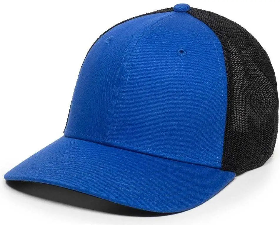 OC Sports RGR-360M Adjustable Mesh Back Cap - Royal Black - Royal Black / 6 7/8’’ - 7 1/2’’