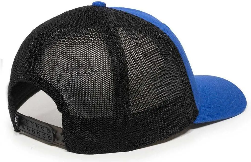 OC Sports RGR-360M Adjustable Mesh Back Cap - Royal Black - Royal Black / 6 7/8’’ - 7 1/2’’