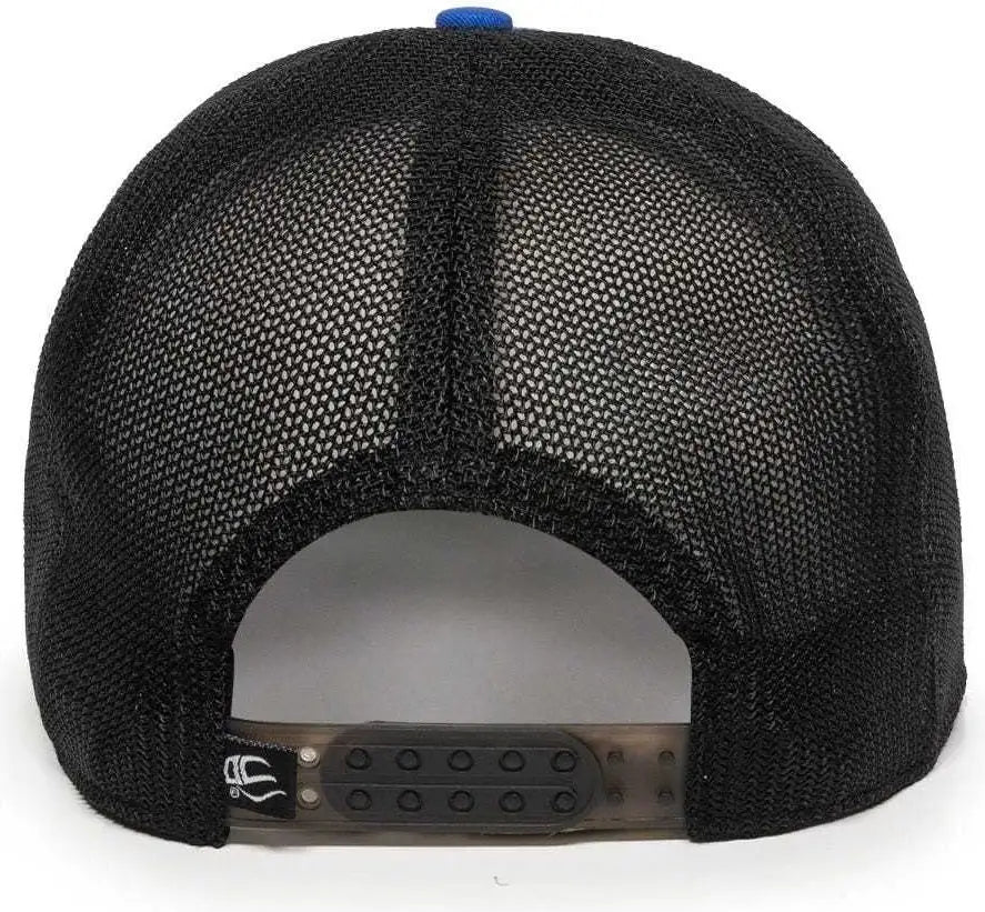 OC Sports RGR-360M Adjustable Mesh Back Cap - Royal Black - Royal Black / 6 7/8’’ - 7 1/2’’