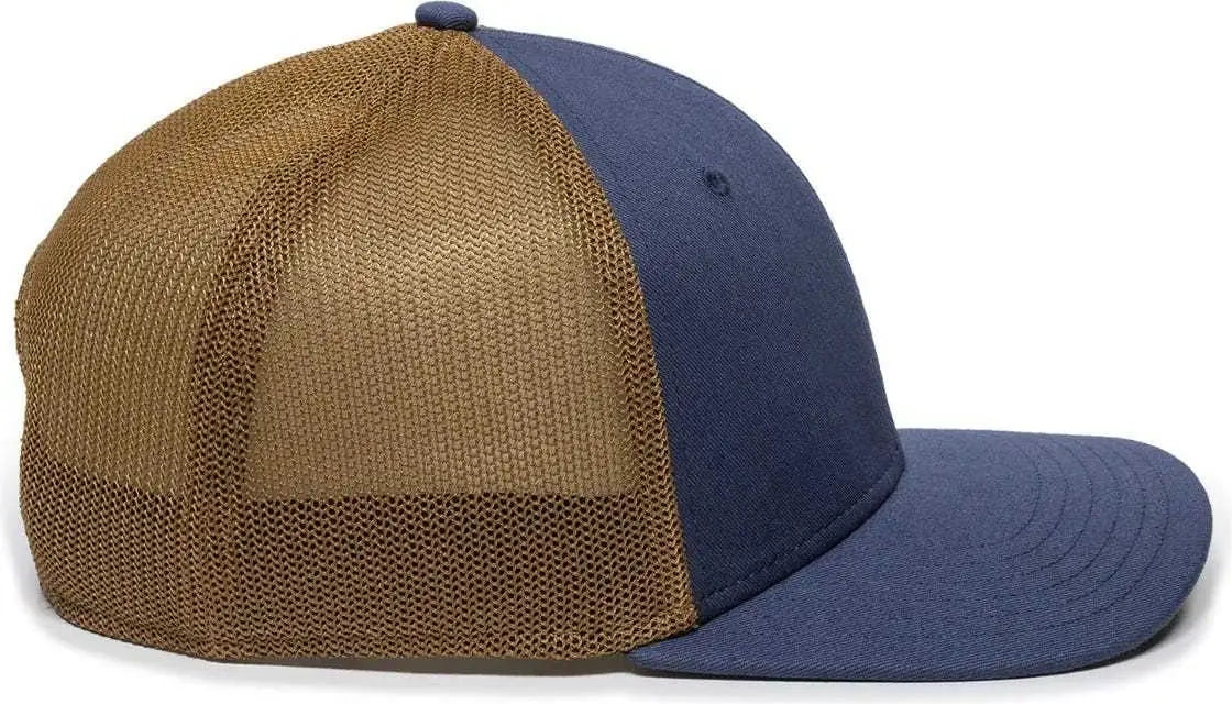 OC Sports RGR-360M Adjustable Mesh Back Cap - Slate Copper - Dark Gray Orange / 6 7/8’’ - 7 1/2’’