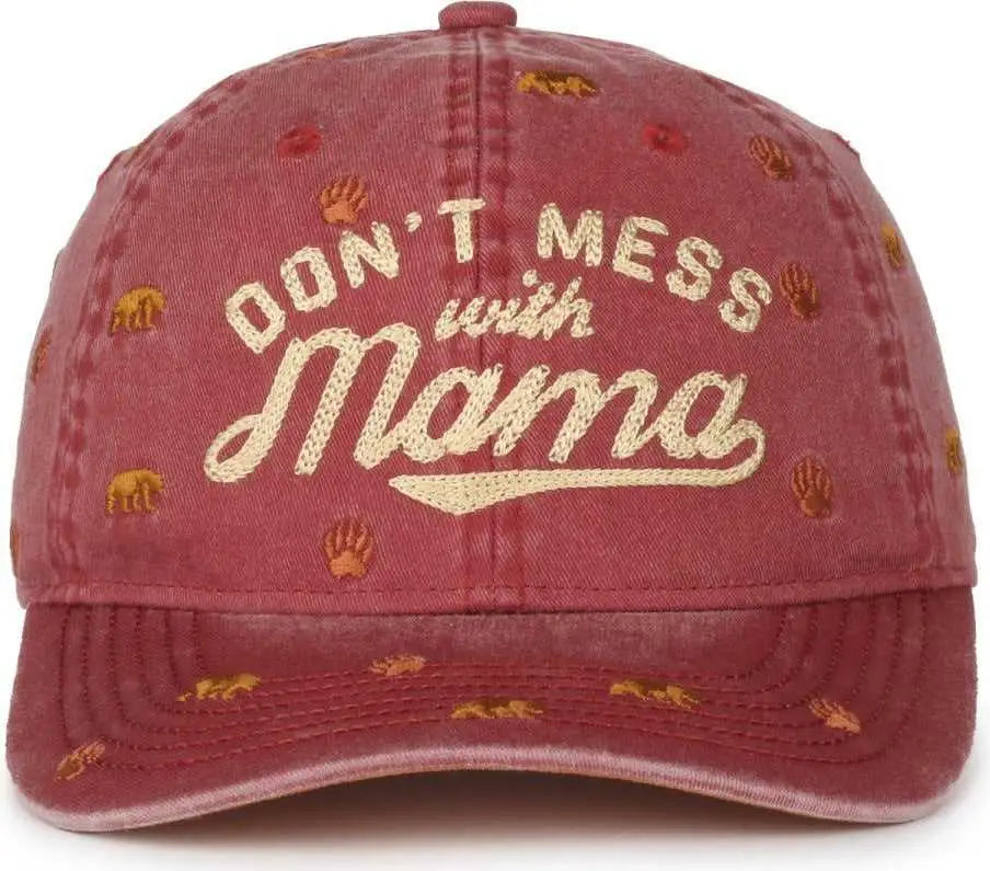 OC Sports RMBLR-04 Don’t Mess with Mama Cap - Red - Red / Ladies