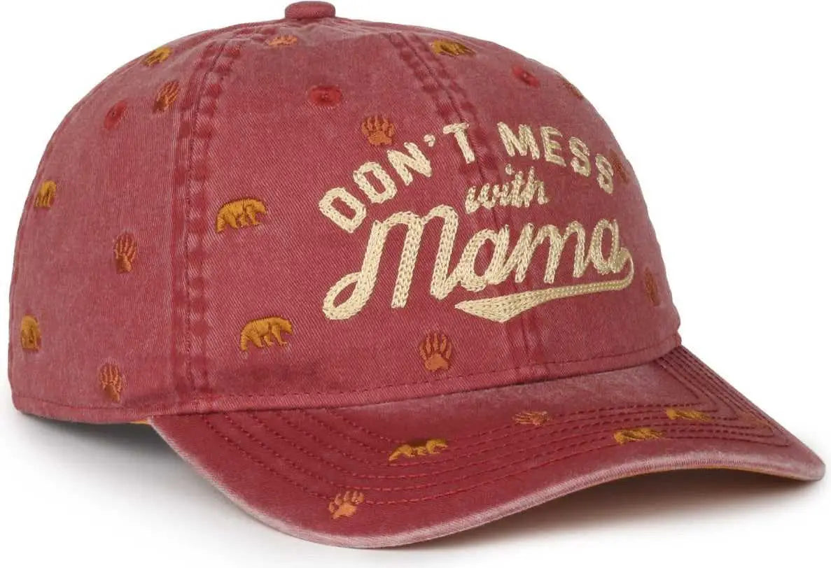 OC Sports RMBLR-04 Don’t Mess with Mama Cap - Red - Red / Ladies