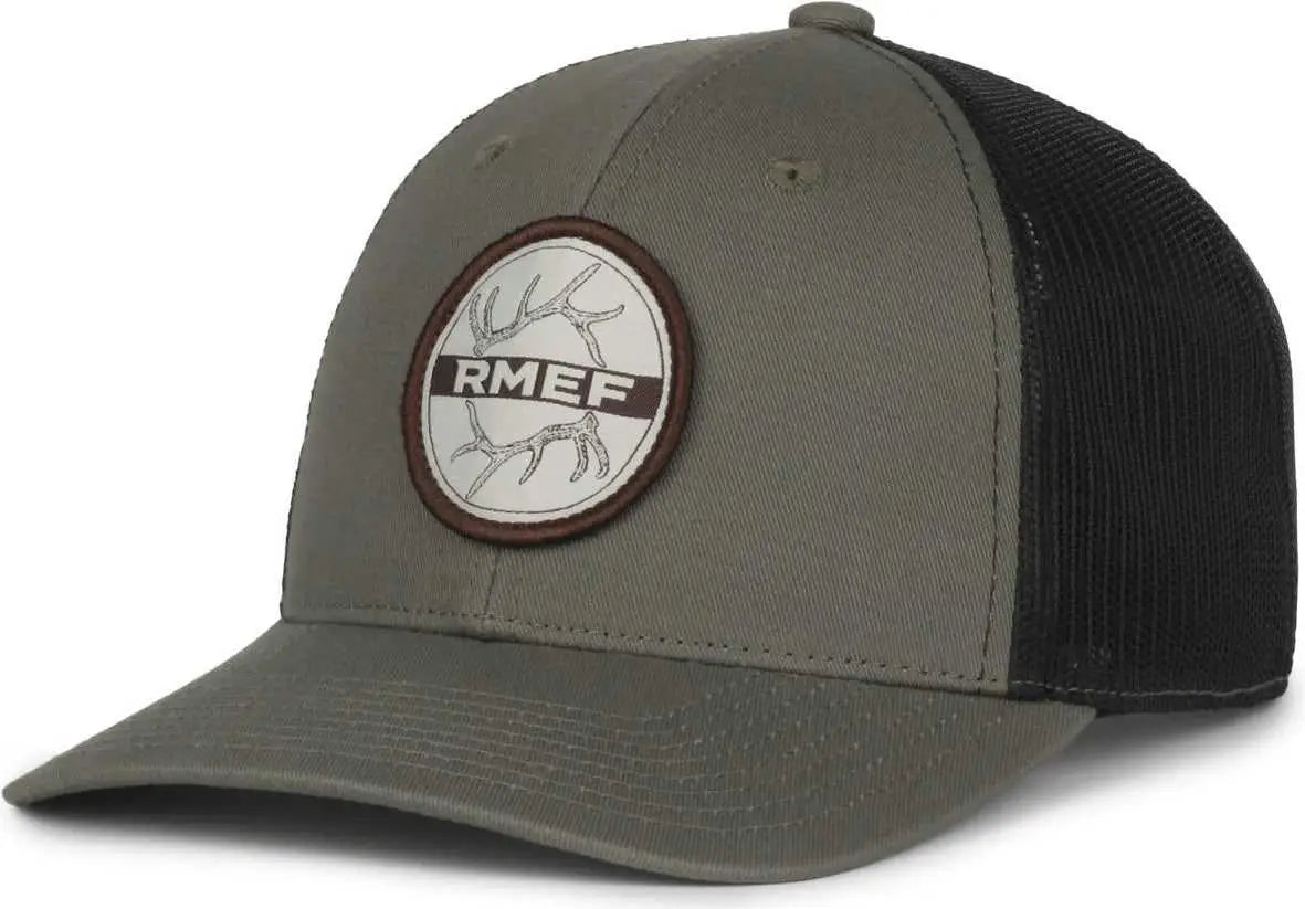 OC Sports RMEF18 Rockey Mountain Elk Series Cap -Olive Black - Black / OSFM