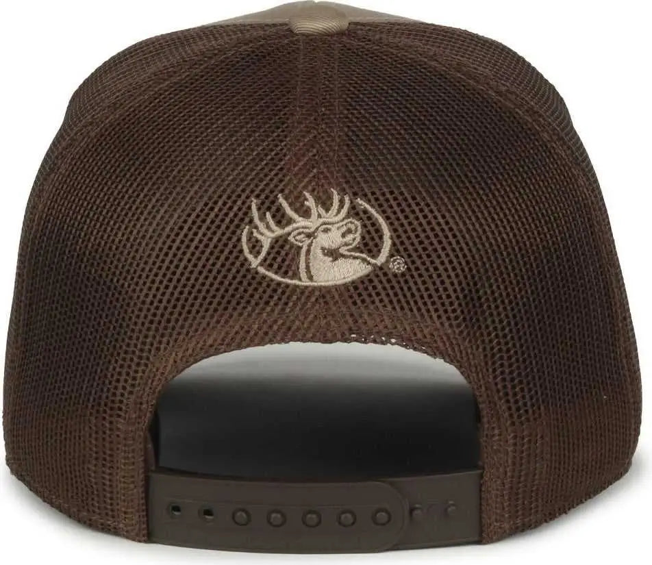 OC Sports RMEF19 Rockey Mountain Elk Series Cap - Khaki Brown - Khaki Brown / 6 7/8’’ - 7 1/2’’