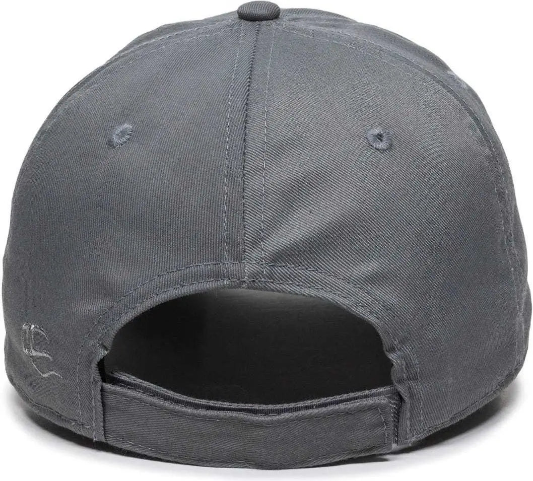 OC Sports RPET100 Certified Recycled PET Lightly Structured Cap - Charcoal - Dark Gray / 6 7/8’’ - 7 1/2’’